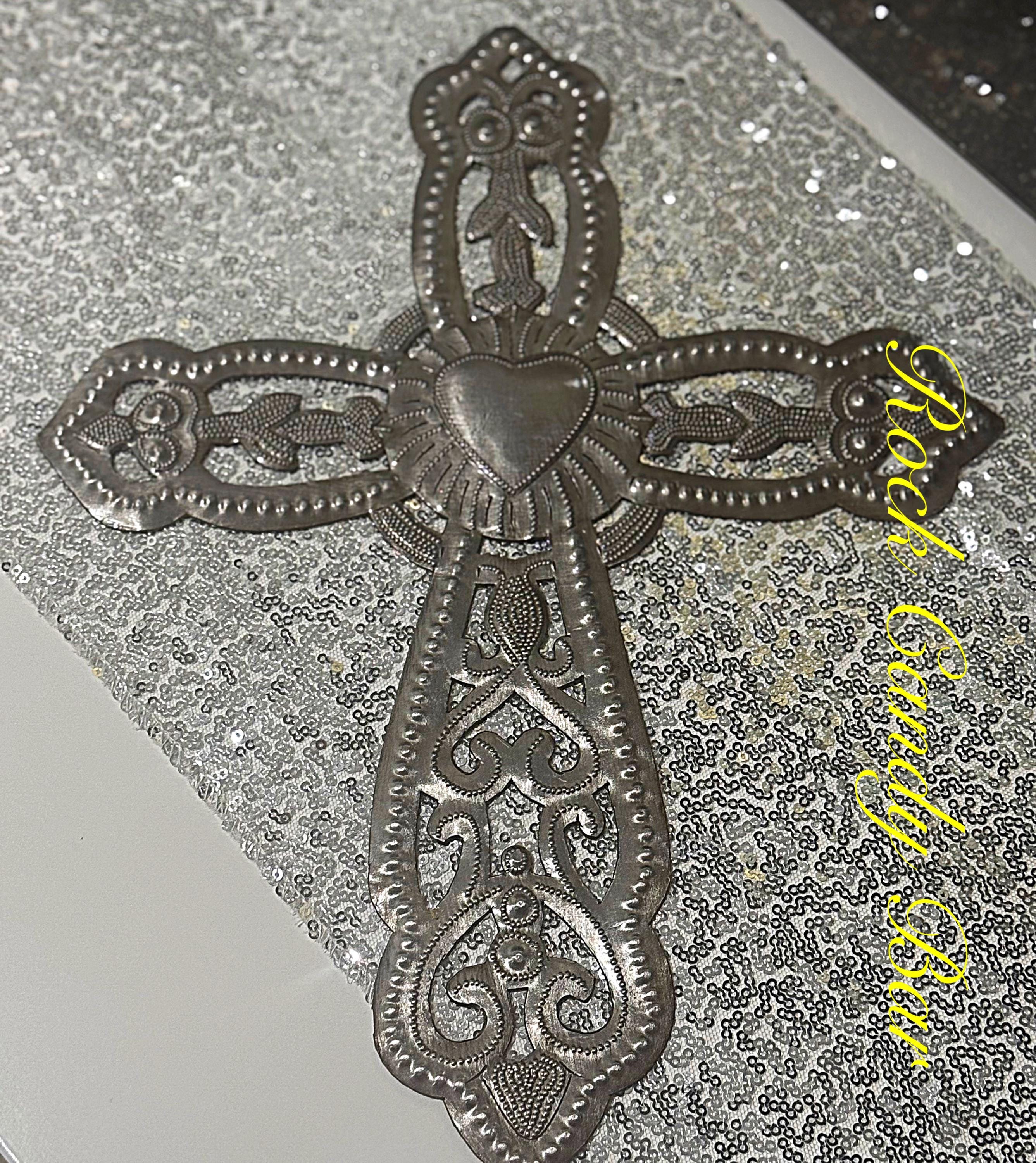 Silver Cross Vintage Silver Metal Wall Cross Vintage Crosses