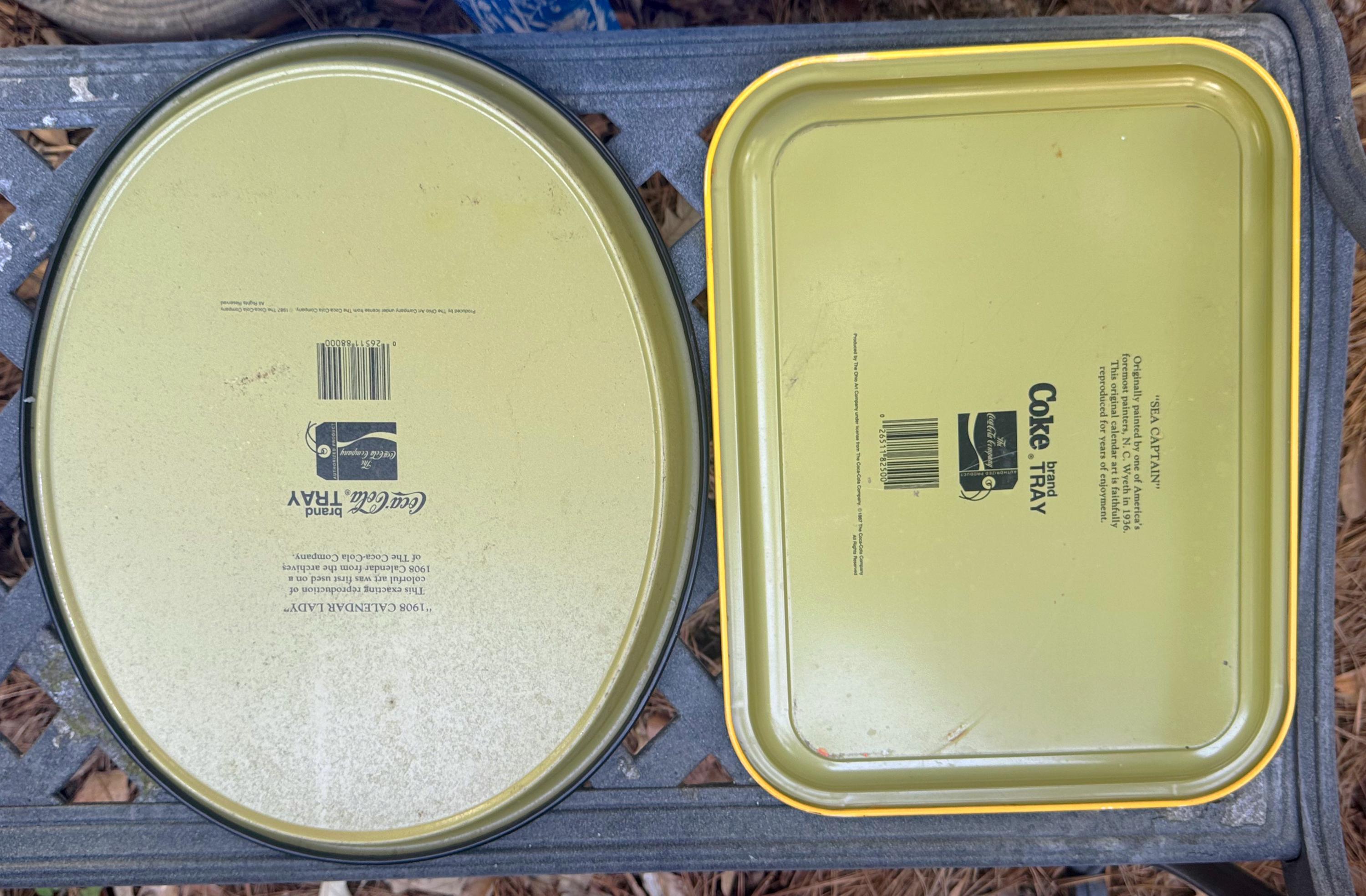 Rare Vintage Coca-cola Trays Set of 4 – 1987 Coke Collectible 