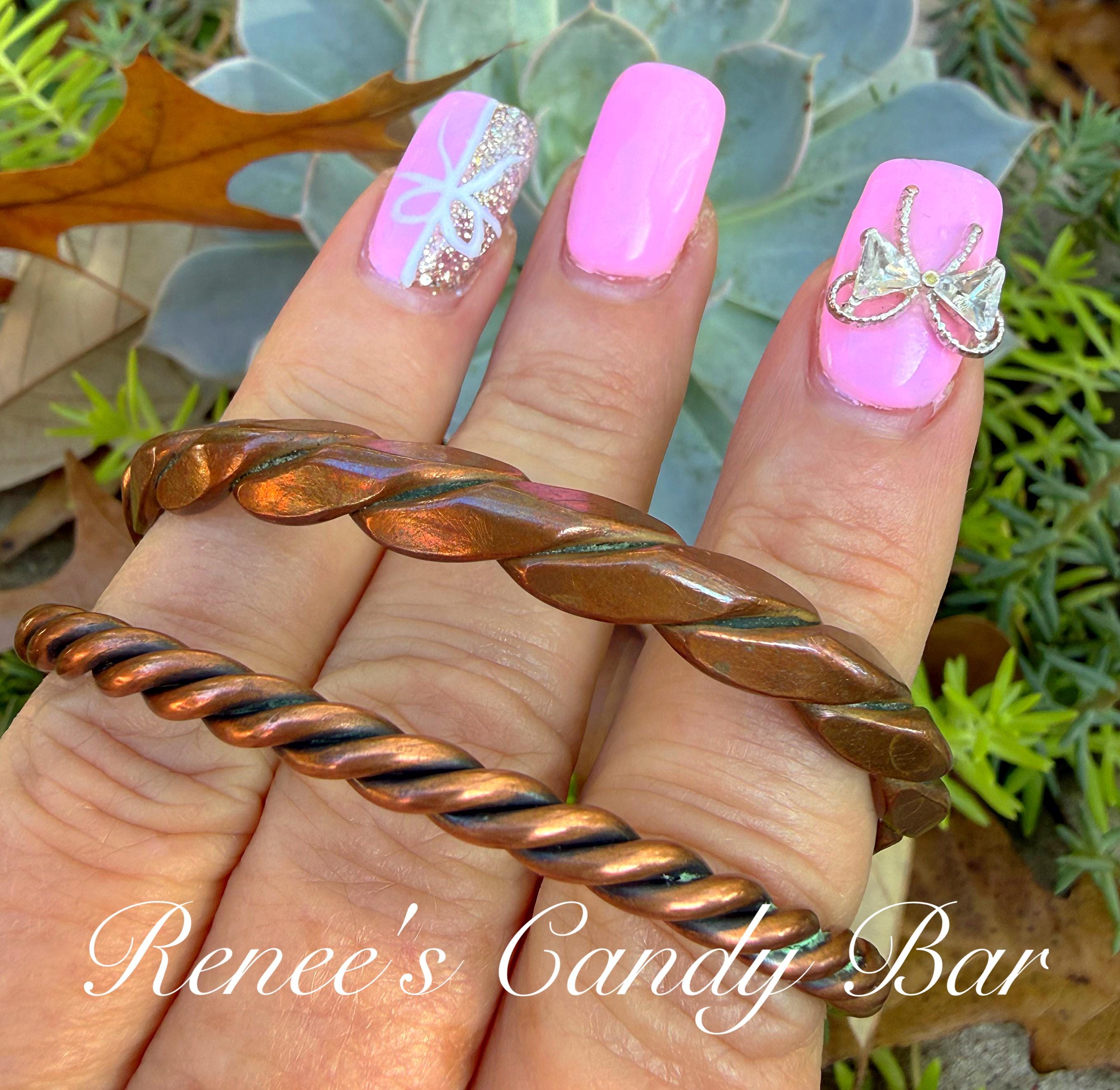 Vintage Native American Copper Thunderbird Cuff Bracelet