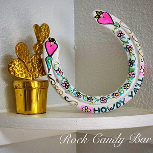 Unieke geschenken handgeschilderde hoefijzer western decor baby onthullen kraamcadeau kamer trendy decor nieuw huis housewarming cadeau paren cadeau