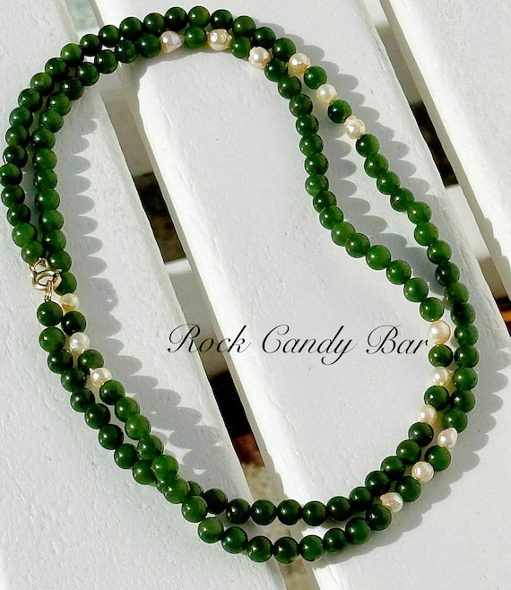 Jade necklace etsy best sale
