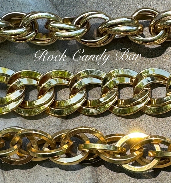 Vintage Chunky Gold Chain Necklaces Gold Chain Ne… - image 6