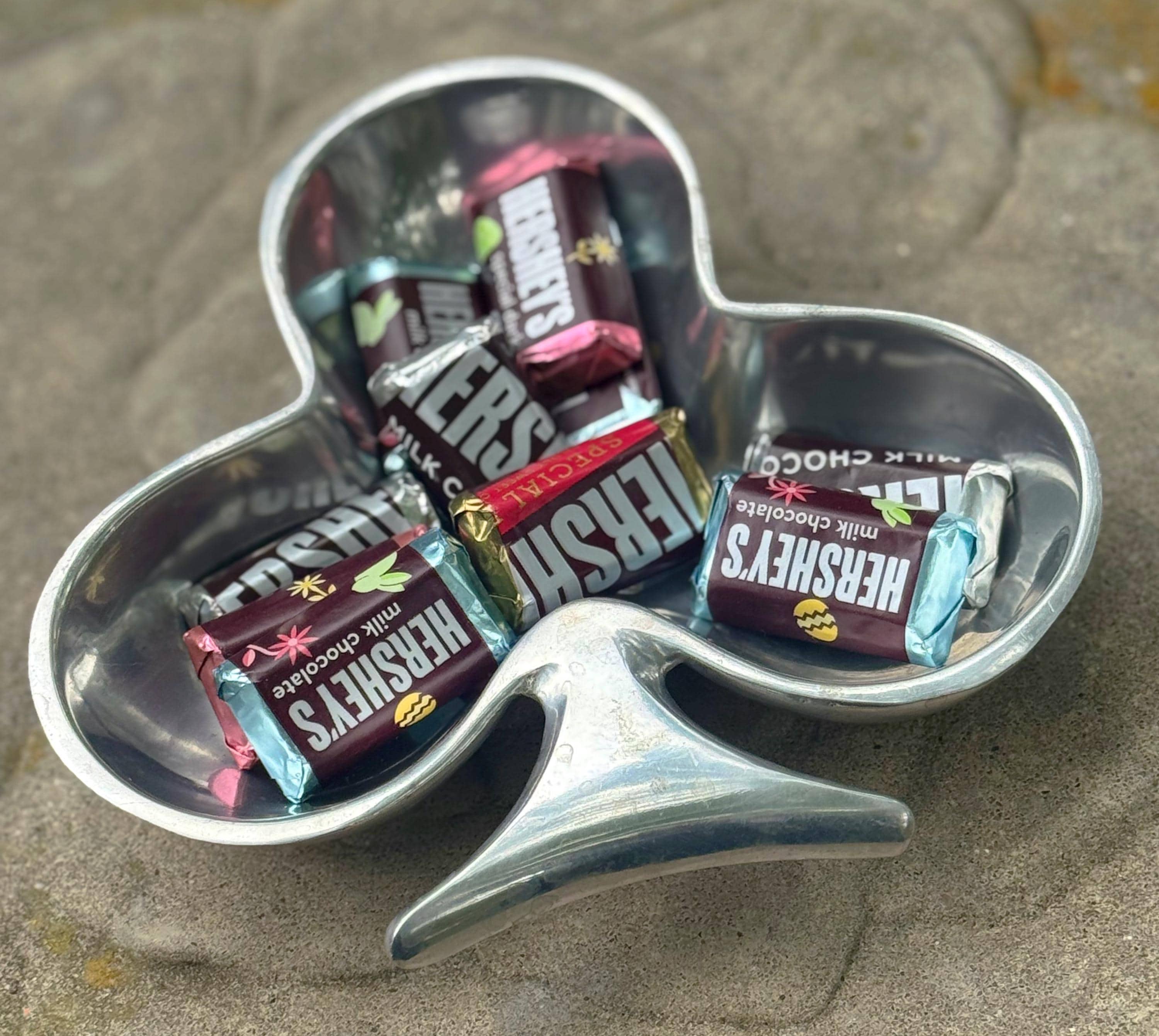Vintage Silver Club Candy Dish – International Silver Card Suit