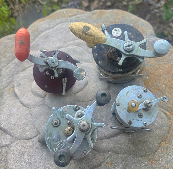 collectible fishing reels brands Buy Vintage Fishing Reel Collection – Vintage Antique Reels, True Temper,  Penn & Shakespeare Brands Retro Fishing Gifts Online in India