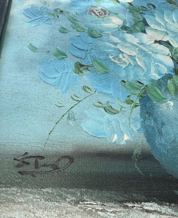 ウォールアート バラ モチーフ の 絵画 ヴィンテージローズウォール