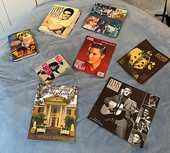 Vintage Elvis Presley Collector's Bundle – 8 Books & Magazines