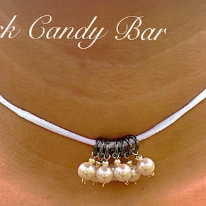 Minimalist Pearl Choker Pearl Drop Necklace Adjustable Birthday Jewelry Family Birthday Gift BFF Custom Pearl Drop Necklaces Gift for Her