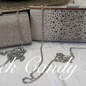 Vintage Silver Handbag Silver Clutch Bags Vintage Purses Silver Blingy Bags Vintage Purse Collector Purse Lover Sparkly Silver Evening Bags