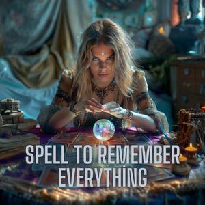 The Spell to Remember Everything , Recover Forgotten Information , Recall Lost Memories , Mental Clarity