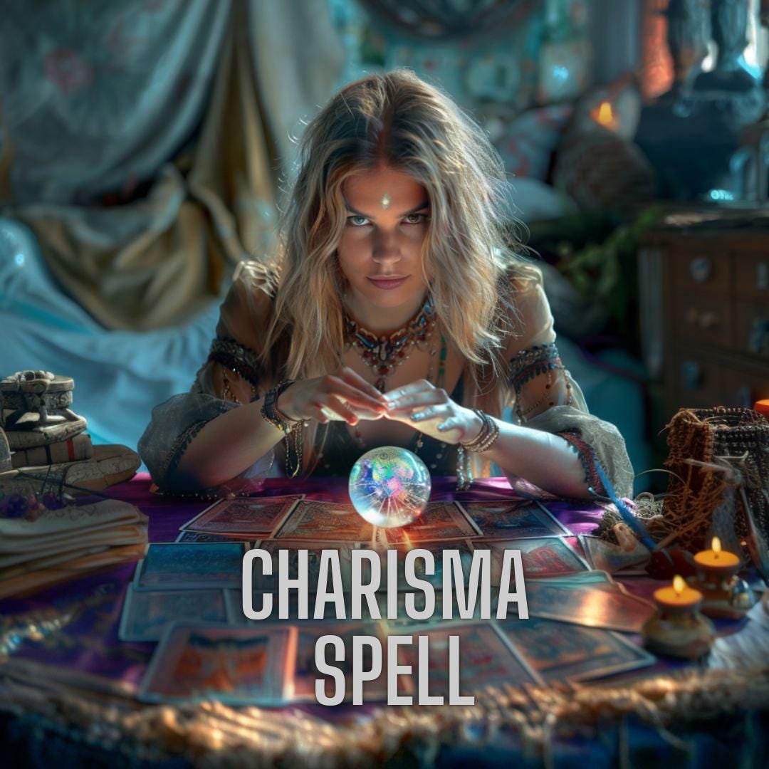 Charisma Spell: Unlock Attraction, Confidence (Digital Instructions Included )