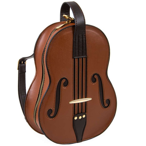Versatile Violin-Designed Backpack, best gift  – Adjustable Strap, Chic and Lightweight, Faux Leather Shoulder Bag,