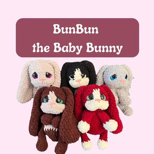 BunBun, the Baby Bunny, PDF Crochet Pattern, Digital Download, Easter Project