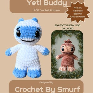 Yeti Buddy, Big Foot Buddy, pdf, haakpatroon