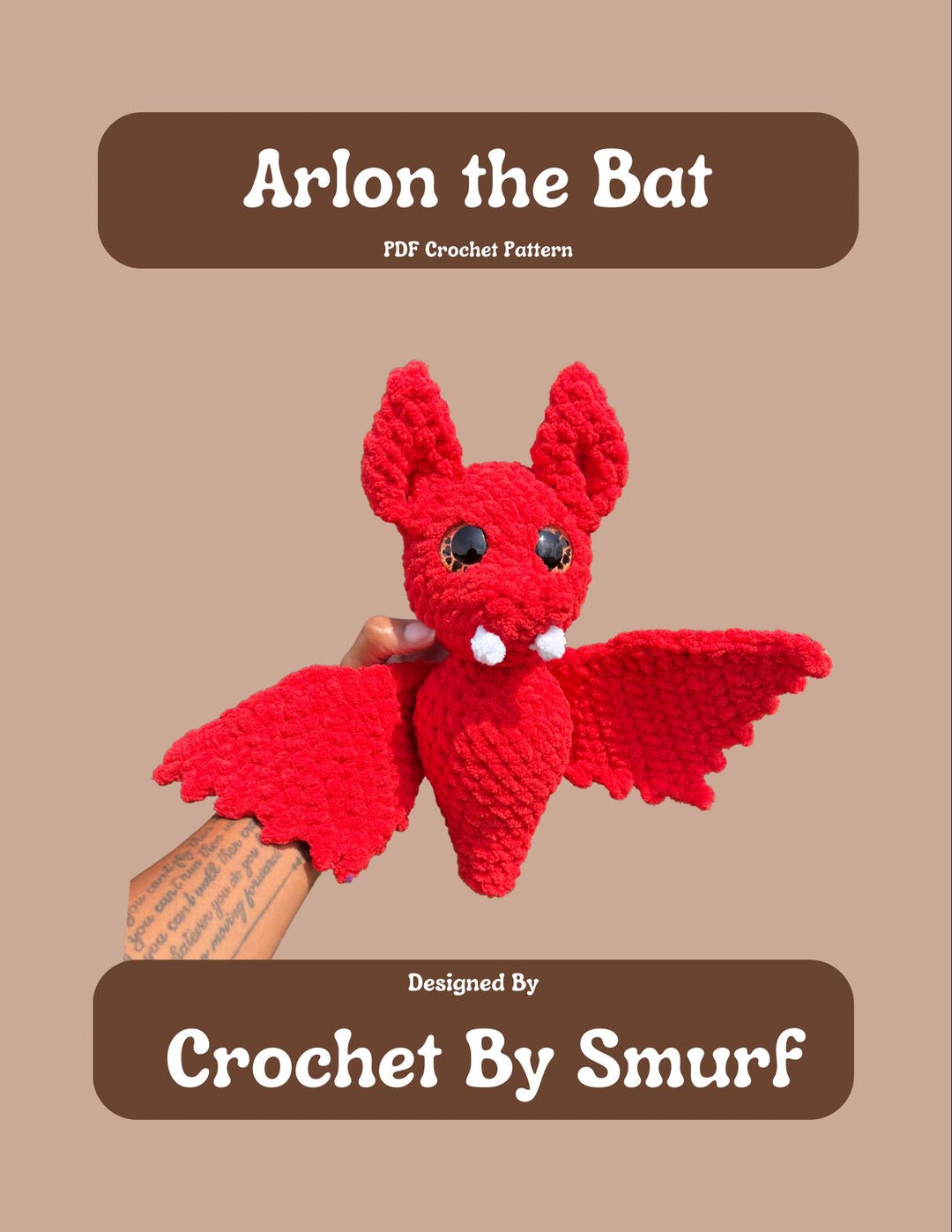 Arlon the Derpy Bat, PDF, Crochet Pattern - Etsy