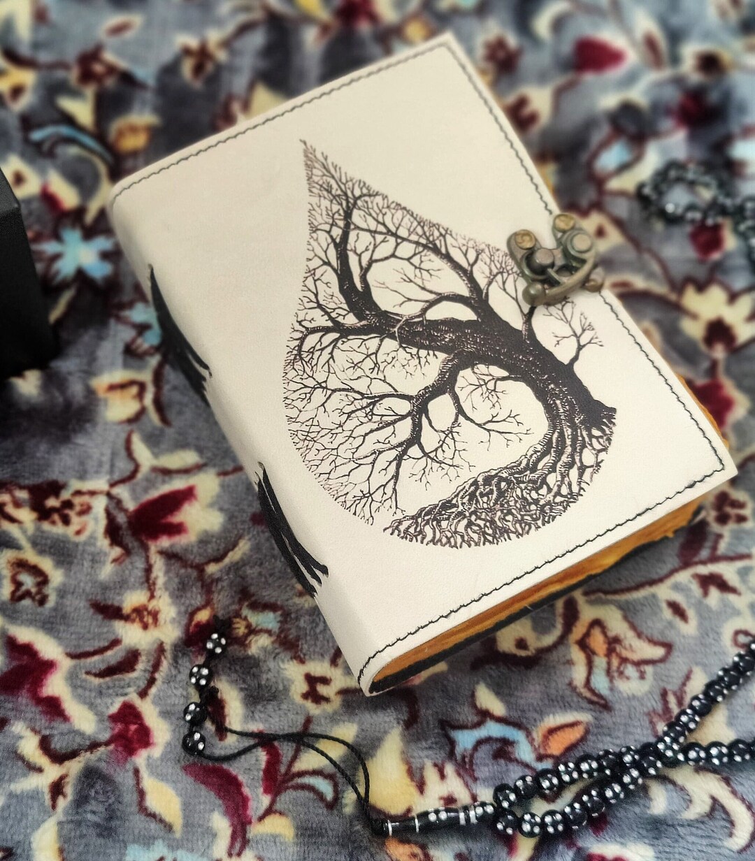 Leather Journal Tree of Life Genuine Leather Notebooks for Women ...