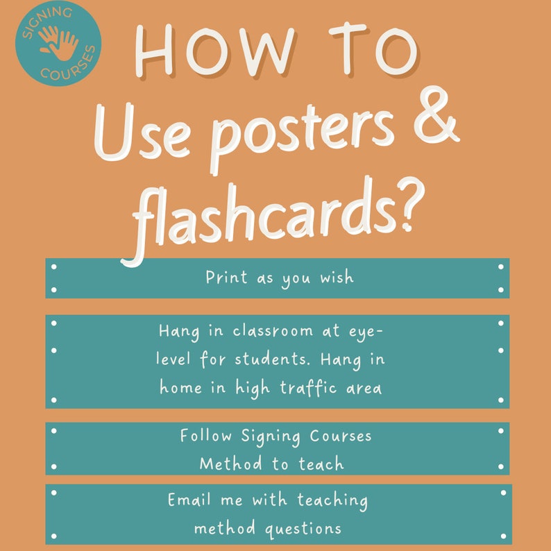 ASL Signing Inclusive Poster for Signingfriendly Environment in