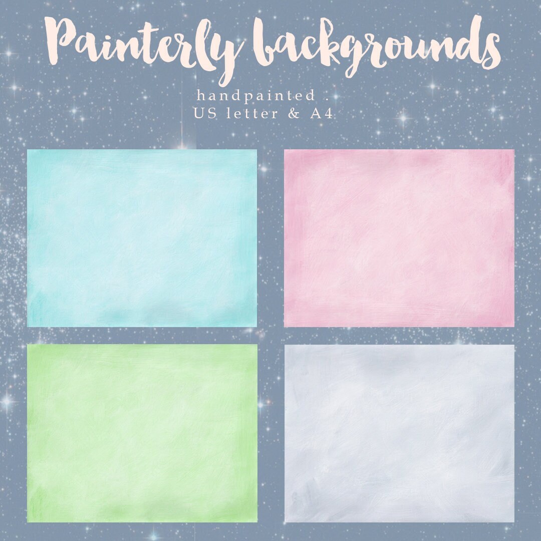 Painterly Backgrounds (printable Files) - Etsy