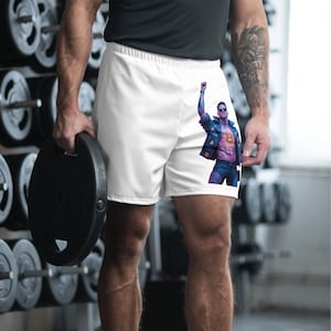 Athletic Long Shorts Futuristic Bitcoin Man Hodler Cryptopunk Cyberpunk Crypto Cryptocurrency Hold The Future