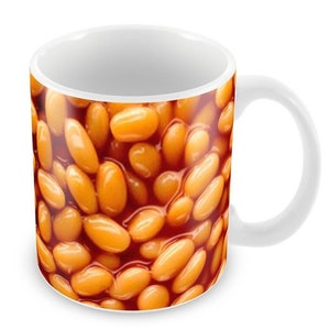 Baked Beans Personalised Ceramic mug/Free Personalisation/10oz