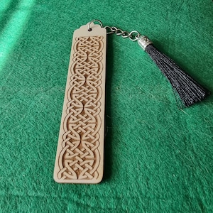 Personalised Wooden Norse/Celtic Design Bookmark, Viking
