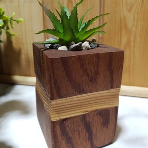 Sukkulenten Übertopf/Übertopf aus Holz/Kaktus Übertopf/Douglas Tanne und Sapele