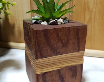 Succulent Planter/wooden planter/Cactus Planter/Douglas Fir and Sapele