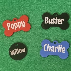 Pet I.D. Tag, Aluminium tag. Personalised tag