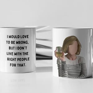 Caneca Modern Family Claire Dunphy - Presente engraçado de aniversário, presente de amigo, presente de dia das mães, presente de fã de programa de TV, presente engraçado de Natal