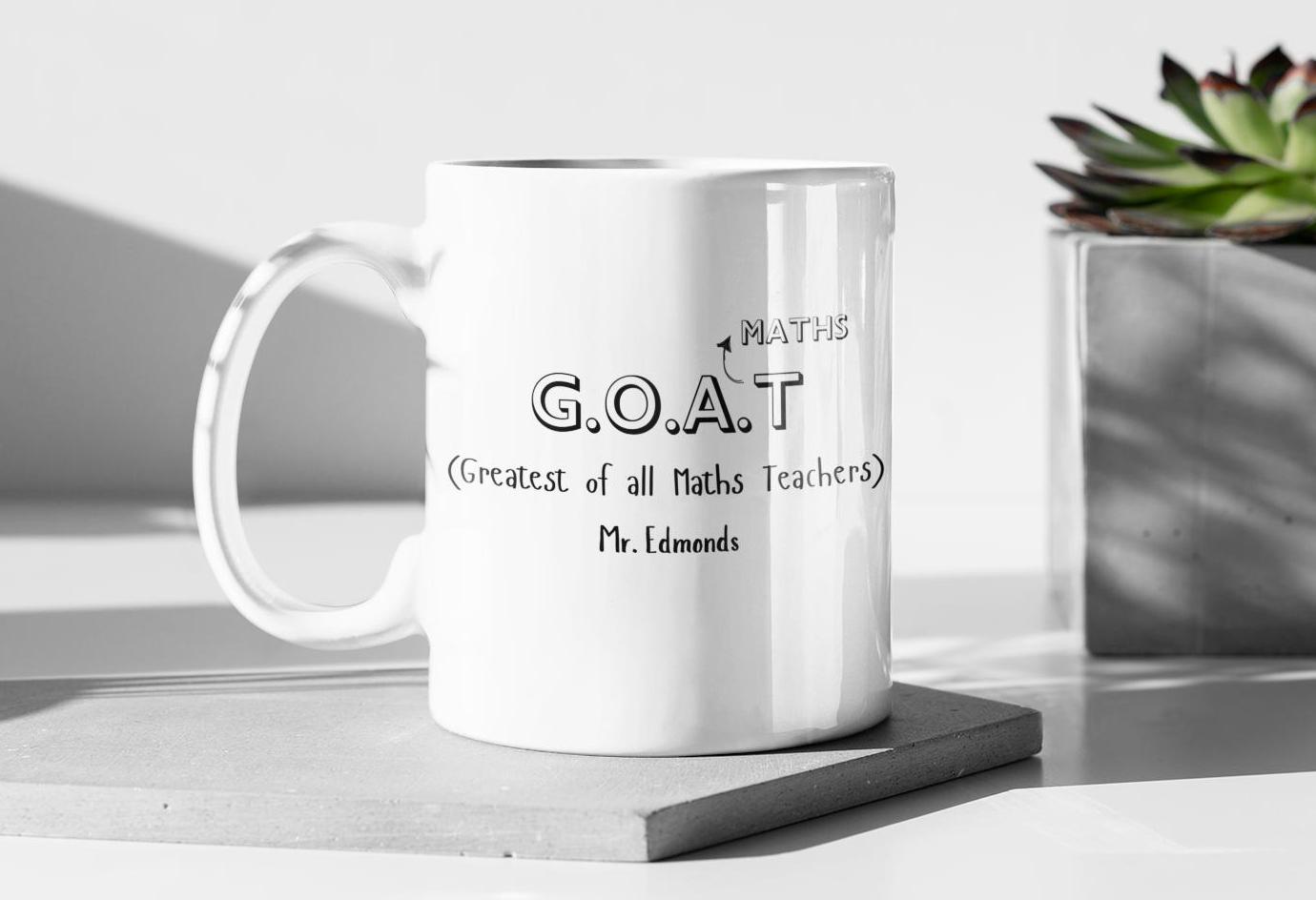 Maths Teacher Gift Idea, Greatest Teacher, Male Teacher Gift, Teacher Appreciation Gift, End of Year Gift, Personalised Gift from Student