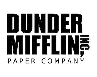 Digital Download - Dunder Mifflin Logo, The Office - For T-Shirts/Designs/Art/Mugs/Product Design/Posters/Cards/Web Files