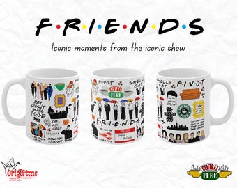 Friends TV Show Mug: Iconic Moments Ceramic Coffee Cup