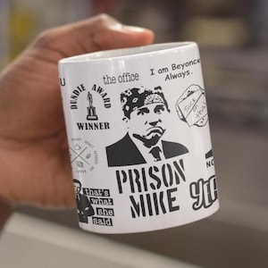 Michael Scott Mug, Dunder Mifflin Gift, The Office TV Show Mug, All Over Print Mug, Gift for Best Friend, The Office Fan Present