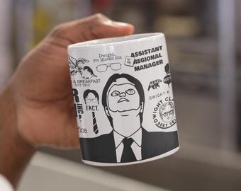 Dwight Schrute Mug: The Office TV Show, All Over Print