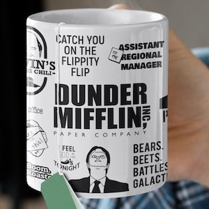 The Office Mug, Dunder Mifflin Gift, The Office TV Show Mug, All Over Print Mug, Gift for Best Friend, The Office Fan Present, Gift for Dad