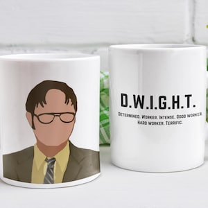 Dwight Schrute Mug, The Office US, Dunder Mifflin TV Show Fan Gift Merch, Funny Birthday, Anniversary, Fathers Day, Co-worker gift