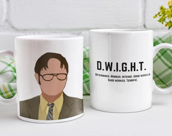 Mug Dwight Schrute : cadeau pour fan américain The Office