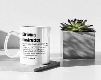 Funny Driving Instructor Mug: Definition Gift, Thank You Present