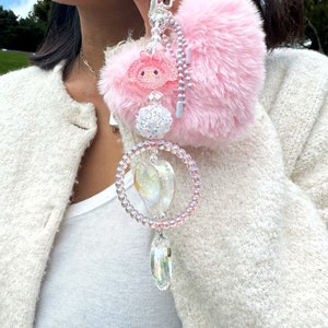 My Melody Pink Sugar Sweetheart Bag Charm I Phone Charm