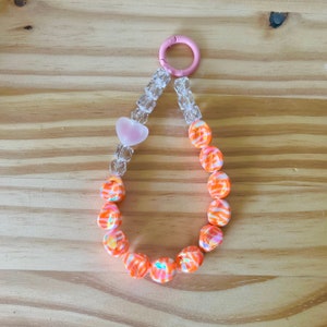 Gyaru fashion orange creamsicle simple phone strap I phone chain I phone charm