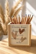 Personalized pencil holder "Thank you teacher" • pencil pot • end-of-school-year gift • teacher gift product logo