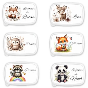 Boite à goûter personnalisée, lunch box enfant, boite à gouter, école, lunch box personnalisée, lunch box, cadeau