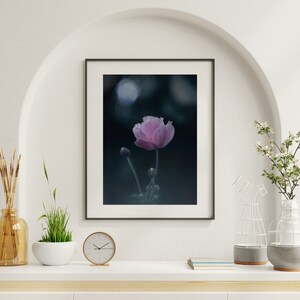 Soft Purple flower wall art for digital download 300DPI various sizes available