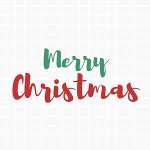 Merry Christmas SVG - For Engrave, Shirt Design, Mug or Cup, and More - Simple, Straightforward Design