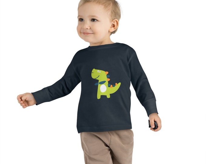 baby Dinosaur-Toddler Long Sleeve Tee