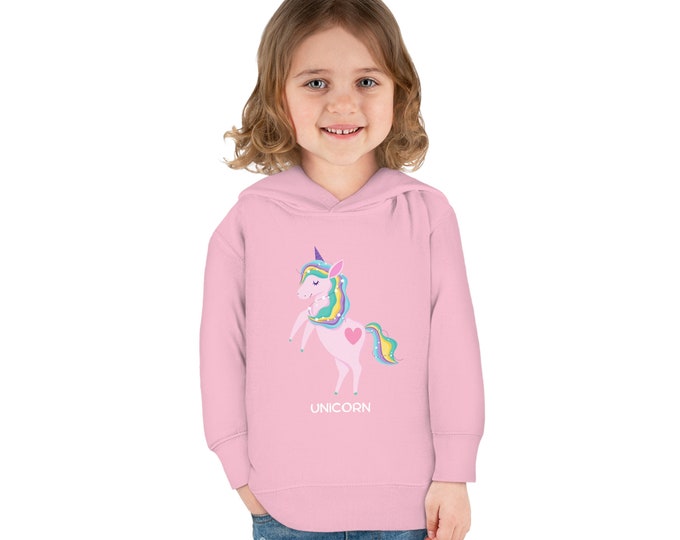 Unicorn/Toddler Pullover Fleece Hoodie