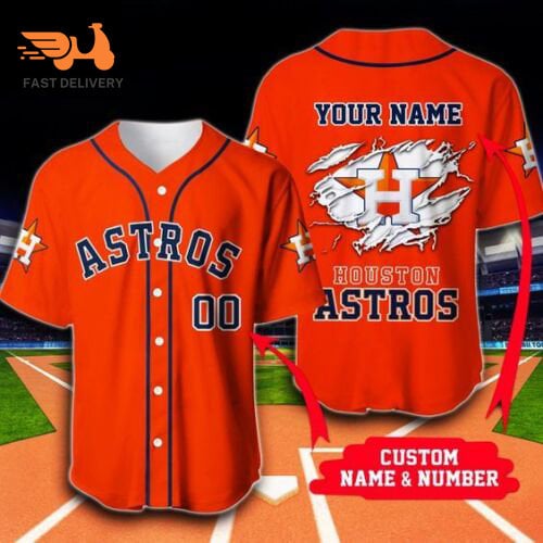 Baseball Houston Astros Customized Number Kit for 1994-1999 Road