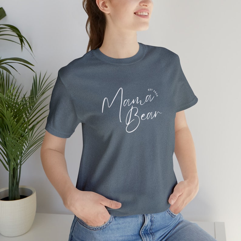 Mama Bear: Established 2023 New Mom Gift Heather Slate