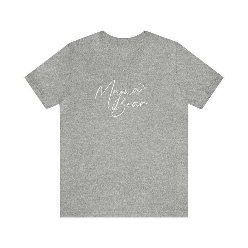 Mama Bear: Established 2023 New Mom Gift Athletic Heather