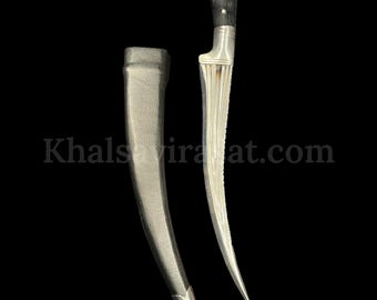 Handmade Sarbloh Pesh Kabz Khanjar, Sikh Kirpan (17.5 inches)