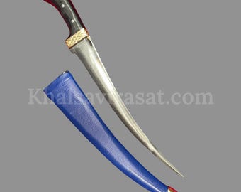 Handmade Sarbloh Pesh Kabz, Sikh Kirpan, 16-Inch Khanjar